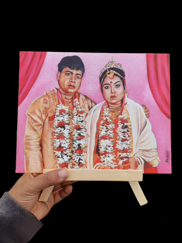 small canvas couple portrait
