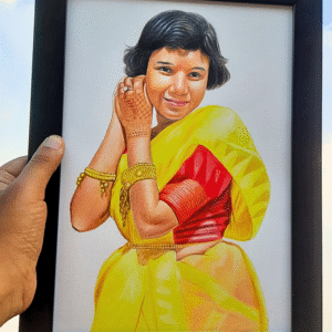 colour pencil portrait