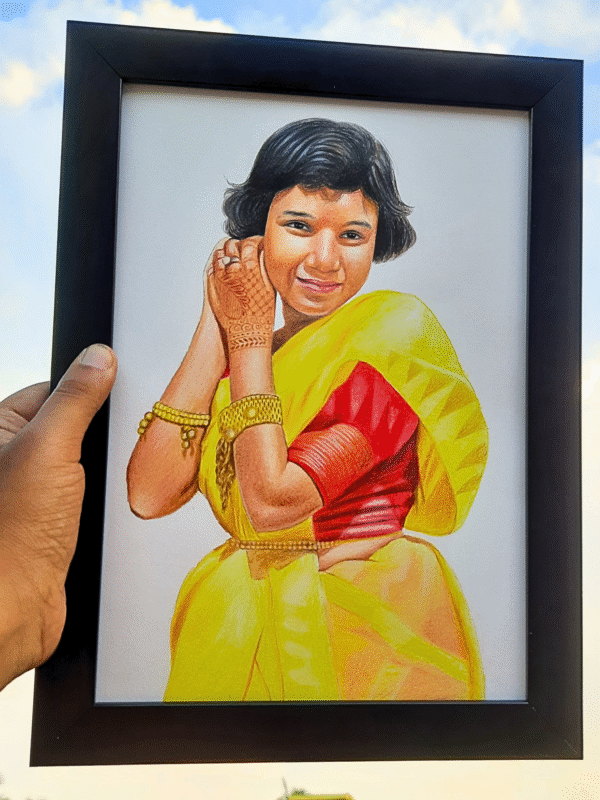 colour pencil portrait
